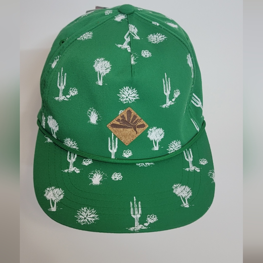 NEW Puma Golf Rope Hat Snapback Conservation Cap Masters Green Cactus Desert NWT